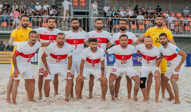 Plaj futbolunda Suudi Arabistan'a 4-2 galibiyet!