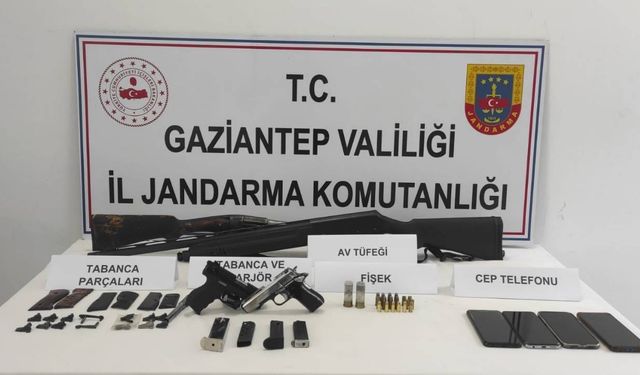 Gaziantep'te resmen cephanelik yakalandı