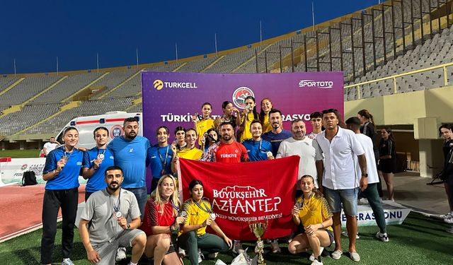 Gaziantep Kadın Atletizm Takımı’ndan tarihi başarı