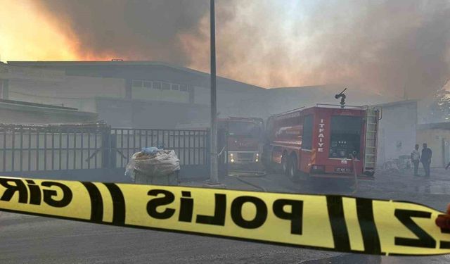 Gaziantep’te fabrika yangını!