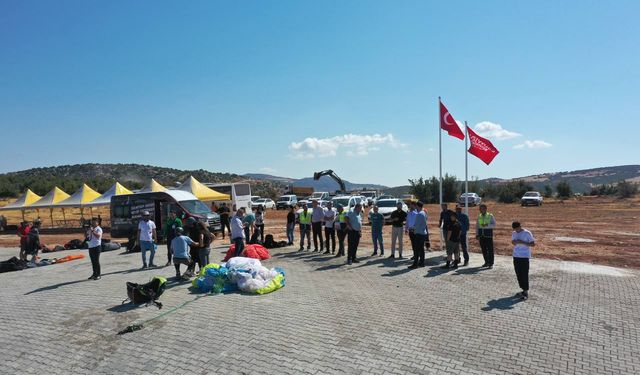 Gaziantep'te Yamaç Paraşütü Festivali heyecanı başladı