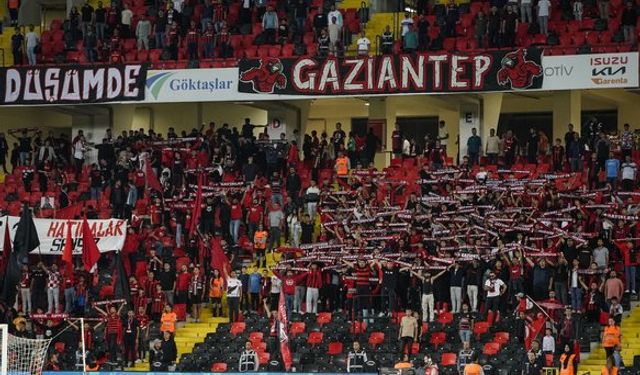 Gaziantep FK taraftarı maçta coşkuyu konuşturdu!