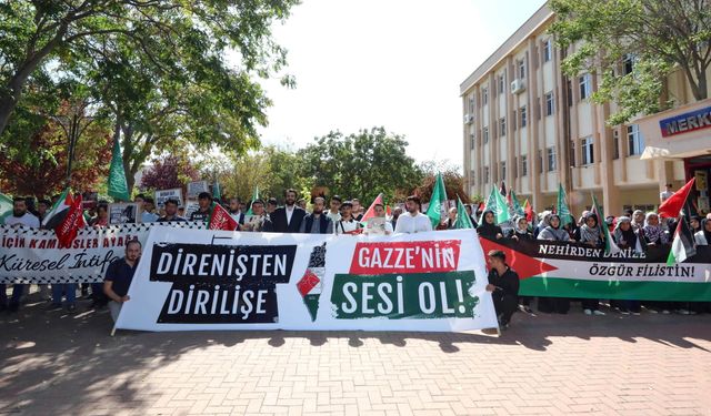 Gaziantep’te Filistin'e destek!