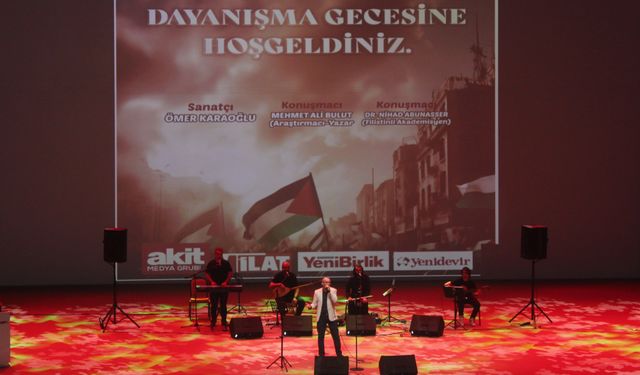 Gaziantep'te "Filistin ile dayanışma gecesi" düzenlendi