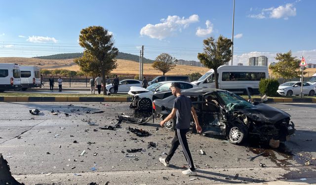 Gaziantep'te zincirleme kaza! Yaralılar var...