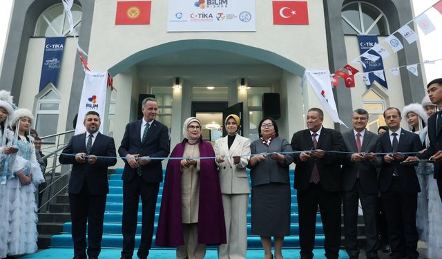 Emine Erdoğan, Bilim Bişkek İnovasyon Merkezi'nin açılışını yaptı