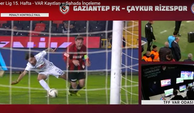 Gaziantep FK'nın VAR Kayıtları Yayınlandı!