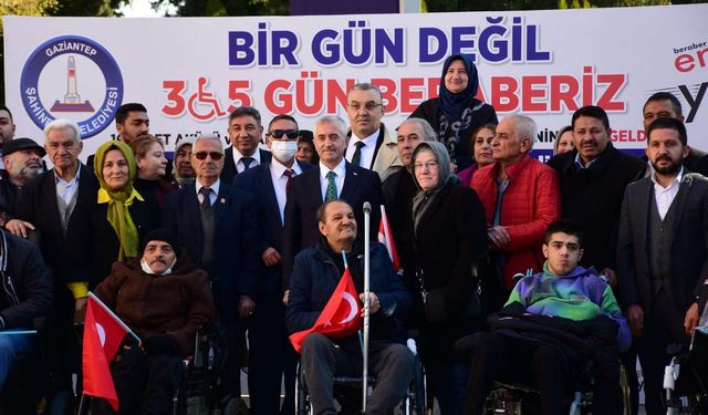 Şahinbey’den engelleri aşan destek