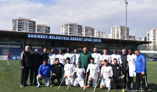 Şahinbey Ampute'den tek gollü galibiyet