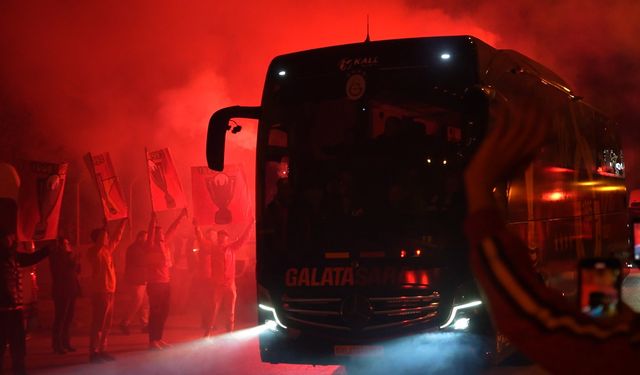 Galatasaray, Gaziantep’te Coşkuyla Karşılandı