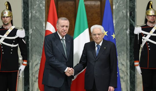 Cumhurbaşkanı Erdoğan, İtalya Cumhurbaşkanı İle Görüştü