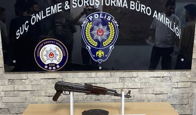 Gaziantep’te Kalaşnikof Ele Geçirildi