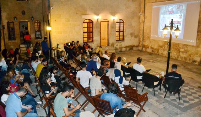 Gaziantep’te Açık Hava Sineması Keyfi