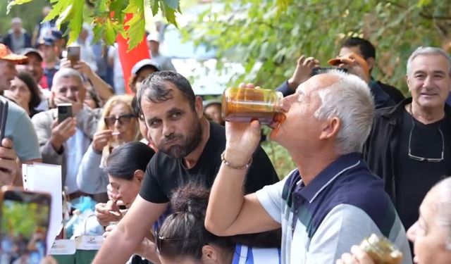 Kazdağları’nda Bal Şenliği: 2 Dakikada 1 Kilo Bal Yedi!