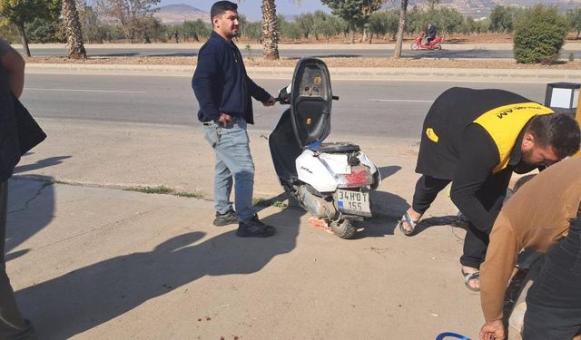 Cip ile Motosiklet Çarpıştı