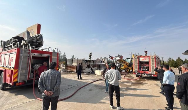 Akaryakıt İstasyonunda Korkutan Yangın