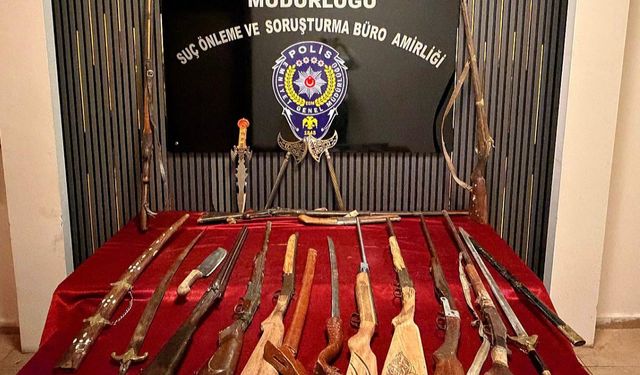 Gaziantep’te Çok Sayıda Silah Ele Geçirildi