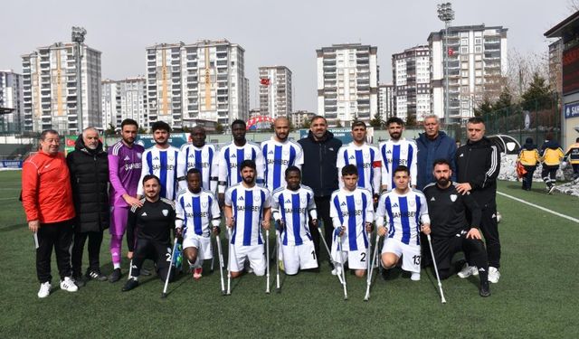 Şahinbey Ampute Futbolda Zirvede