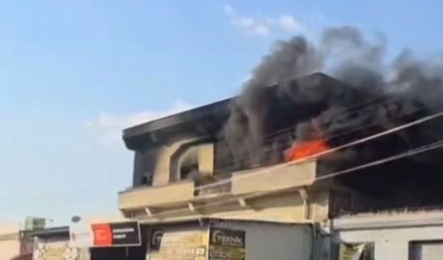 KÜSGET'te İş Yerini Alevler Sardı
