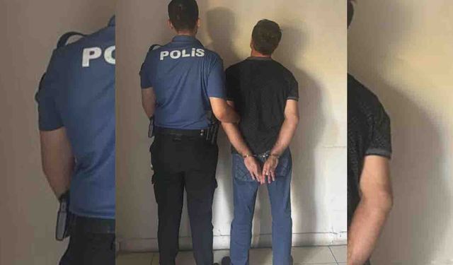 Aranan hükümlü polisten kaçamadı