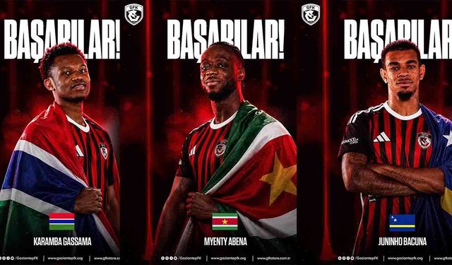 Gaziantep FK’dan 3 oyuncuya milli davet