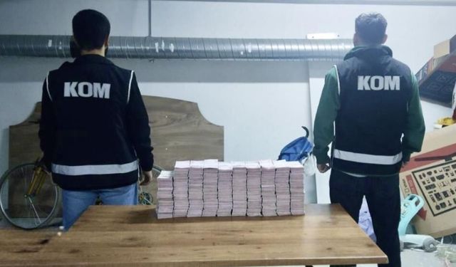 Gaziantep’in de olduğu operasyonda milyonlar ele geçirildi