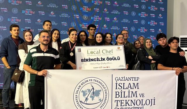 Gaziantep’in genç şeflerinden birincilik başarısı