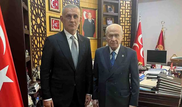 Hacıosmanoğlu, Bahçeli ile bir araya geldi