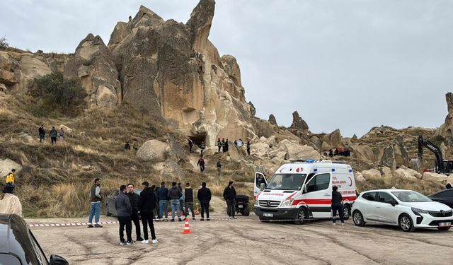 Nevşehir Göreme'de Peribacası Çöktü