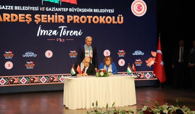 Gaziantep Ve Gazze Kardeş Şehir Protokolü İmzaladı