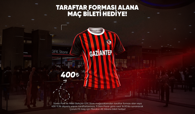 Gaziantep FK taraftarına maç bileti fırsatı