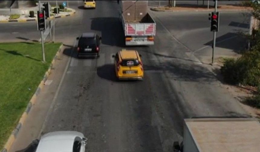 Gaziantep'te dron ile trafik denetimi