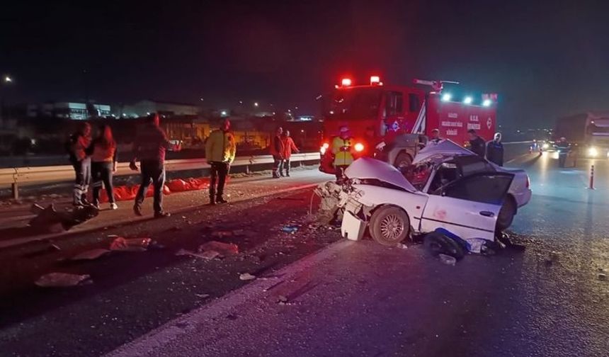 TAG otoyolunda feci trafik kazası: 2 ölü, 5 yaralı