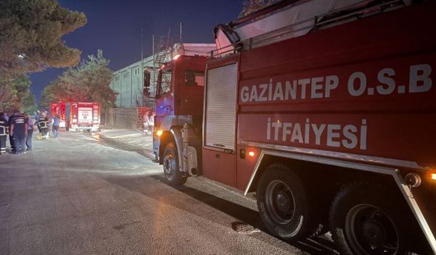 Gaziantep'te poşet fabrikası yandı!