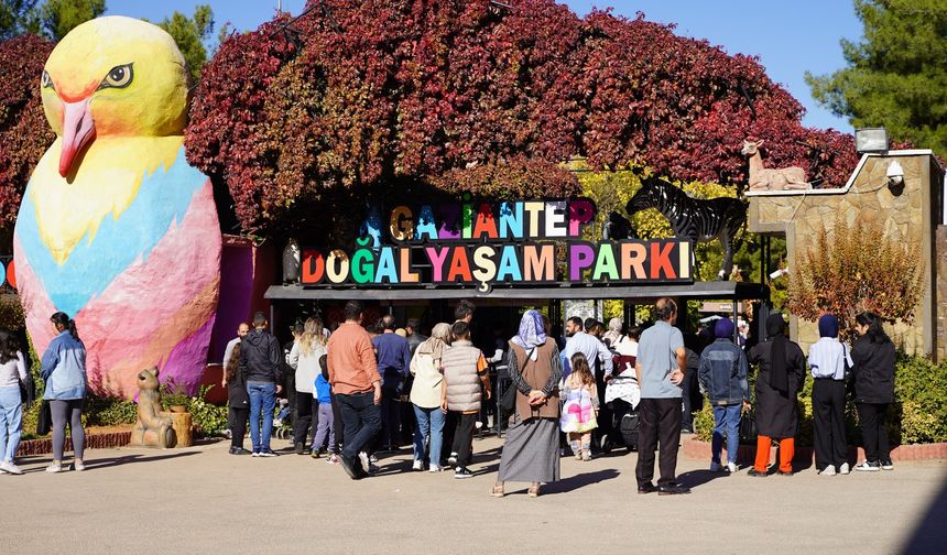 Gaziantep Doğal Yaşam Parkı'na ziyaretçi akını