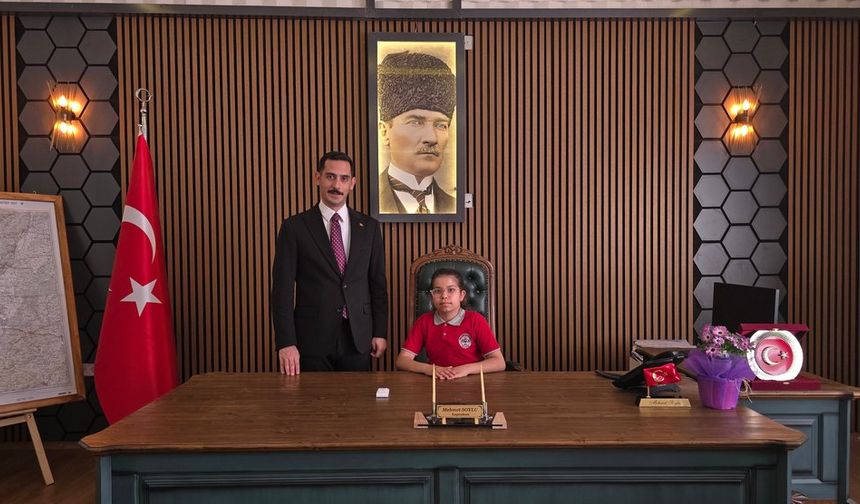 Gaziantep'te Minik Nehir Kaymakam Oldu