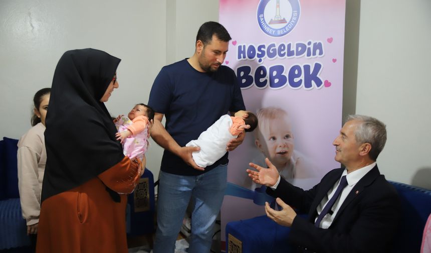 Gaziantep’te İkiz Bebeklere Sürpriz Destek