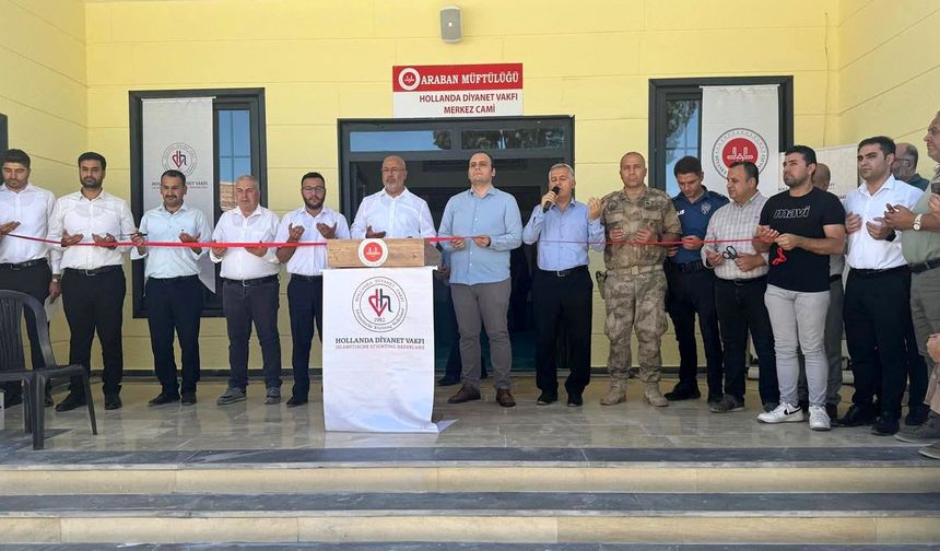 Gaziantep’teki Camiye Hollanda Eli
