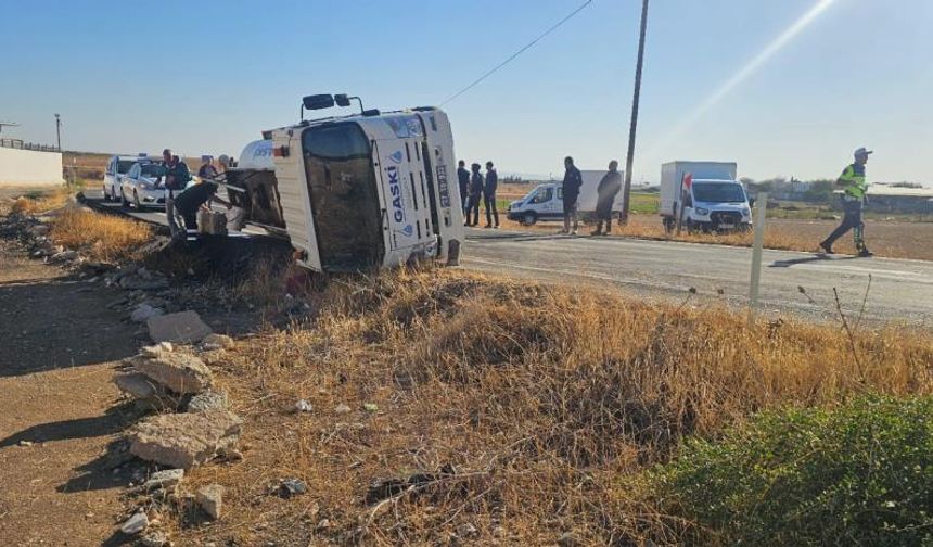 Gaziantep’te Yakıt Tankeri Devrildi