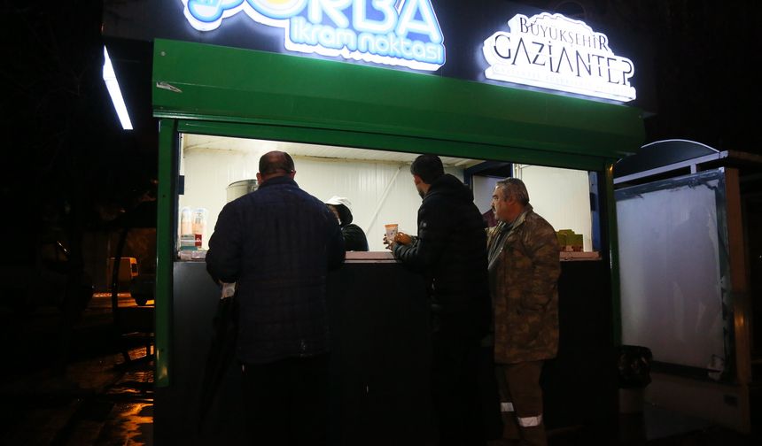 Gaziantep’te Sabahlar Çorba İkramıyla Isınıyor