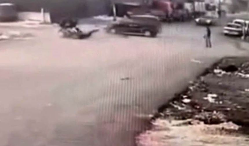 Gaziantep’te Kavşakta Motosiklet Kazası: 2 Yaralı