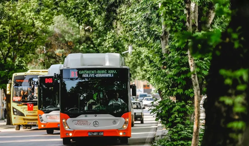 Gaziantep’te Toplu Taşıma Bedava Olacak