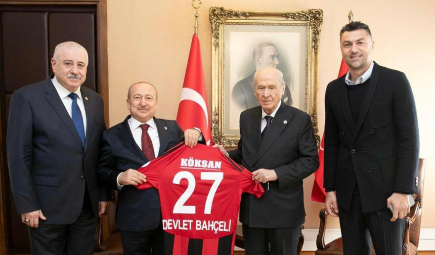 Burak Yılmaz ile Bahçeli Ankara’da Buluştu