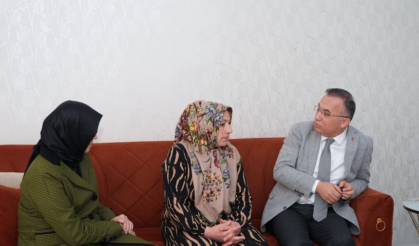 Vali Çeber’den Şehit Ailesine Anlamlı Ziyaret