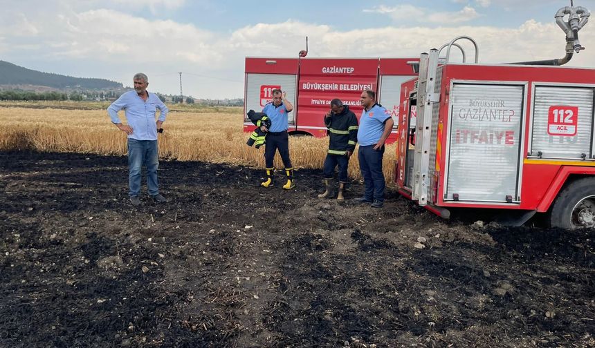 İslahiye’de Tarlada Yangın Paniği