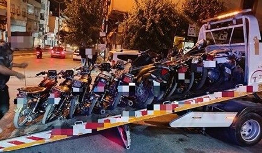 Gaziantep'te Motosikletlere Sıkı Denetim