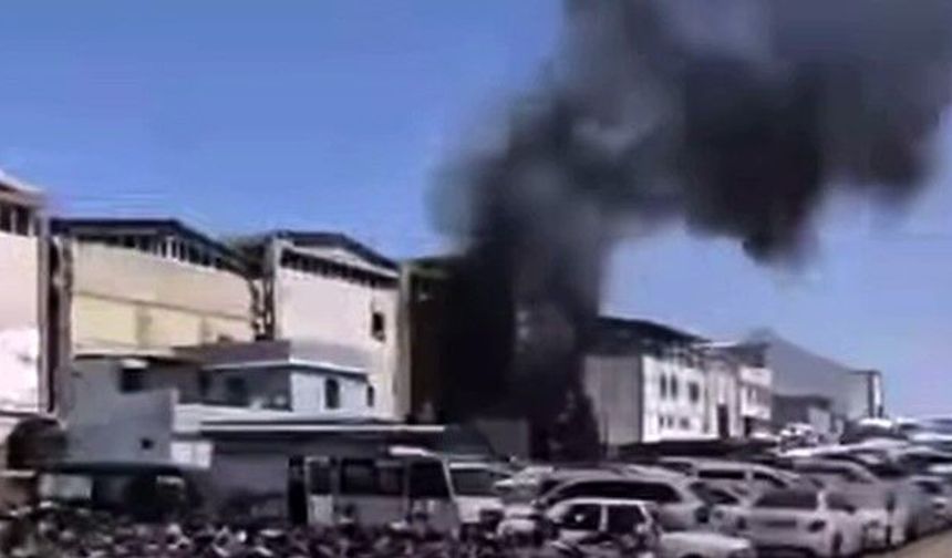 KÜSGET'te iş yerini alevler sardı