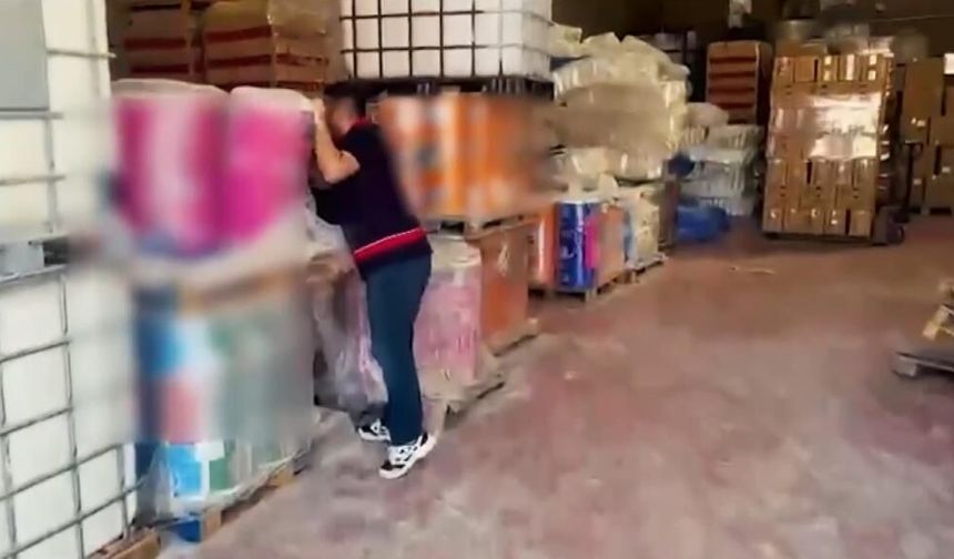 Sahte ürün deposuna operasyon