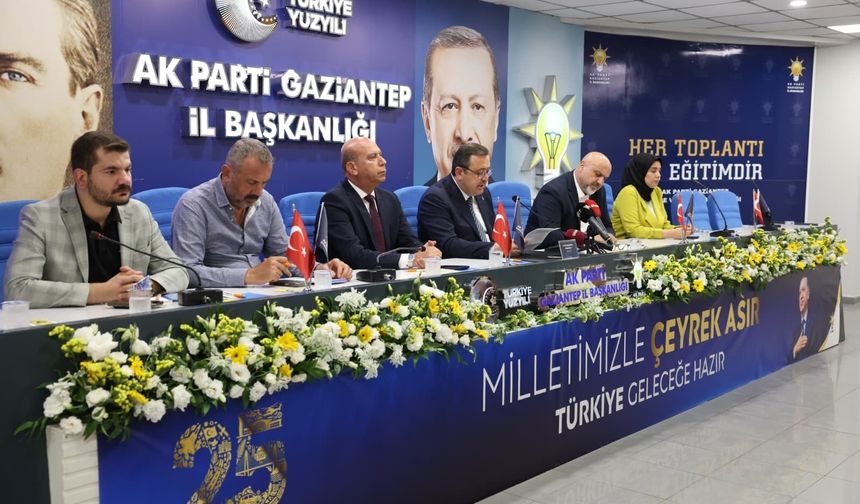 AK Parti Gaziantep’ten 25. Yıl Mesajı