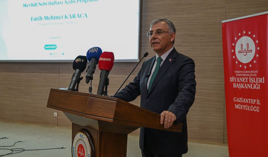 Fatih Mehmet Karaca Gaziantep'te Mevlid-i Nebi'ye Katıldı